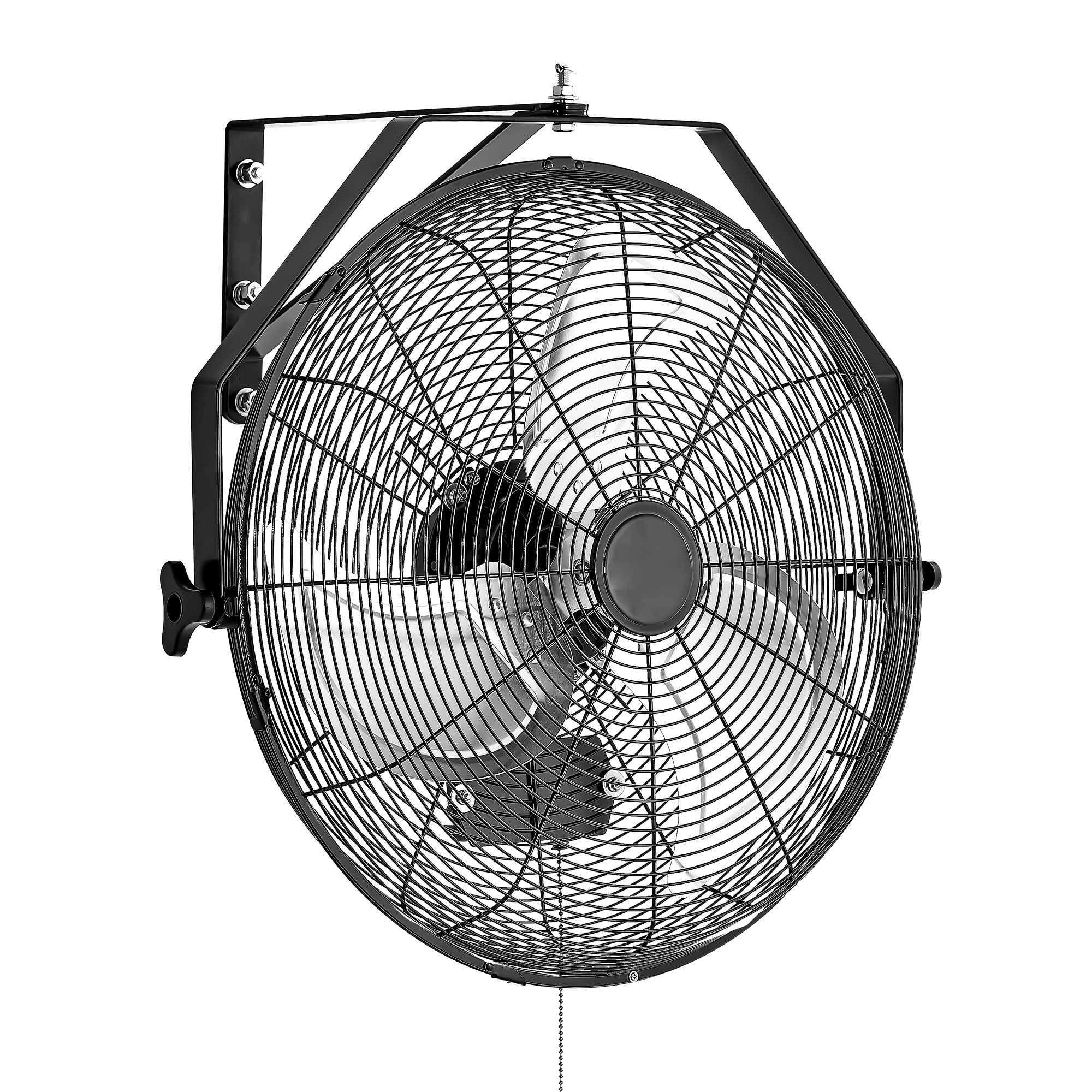 Industrial Wall Mount Fan 3 Speed Powerful Airflow For Workshop_voghion.com